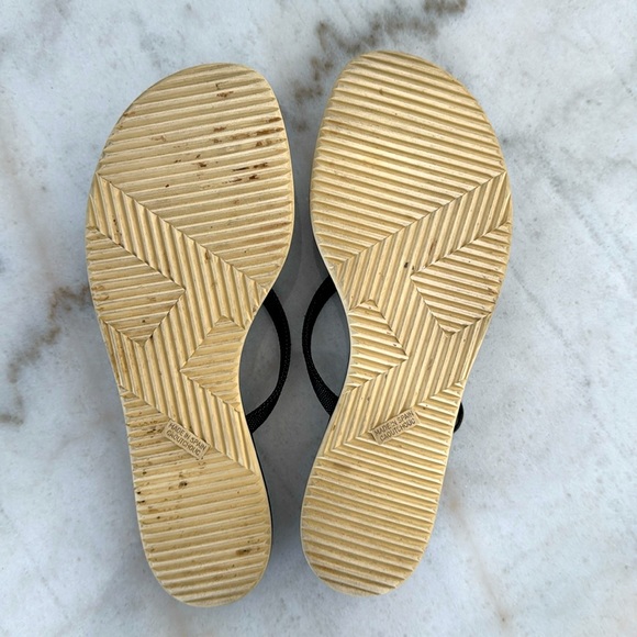 Hermes Kara Neal flip flops size 7.5 (EU 37.5), color black and white - Picture 2 of 7